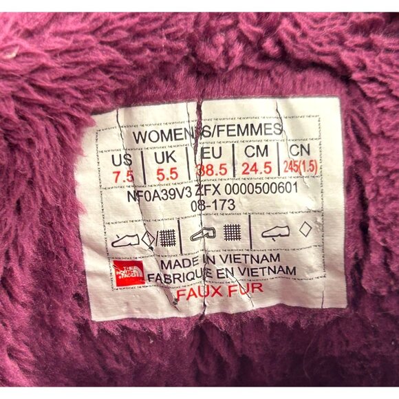 The North Face Womens Black Stormkat Cold Weather Faux Fur Lined Boots Sz 9 3009 - Picture 8 of 16